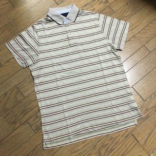 美品TOMMY HILFIGER ボーダーポロシャツ　トミー(ポロシャツ)