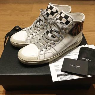 サンローラン(Saint Laurent)のSAINT LAURENT 16SS SL/37M レオパード スニーカー 41(スニーカー)