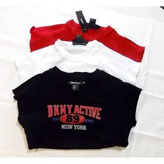 ダナキャランニューヨーク(DKNY)のUSED ＤＫＮＹ Tシャツ カットソー 3枚セット 同柄 色違い Sサイズ(Tシャツ(半袖/袖なし))