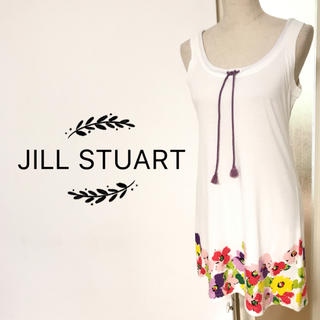 ジルスチュアート(JILLSTUART)のJILL STUART 花柄プリント タンクトップワンピース Tシャツ(タンクトップ)