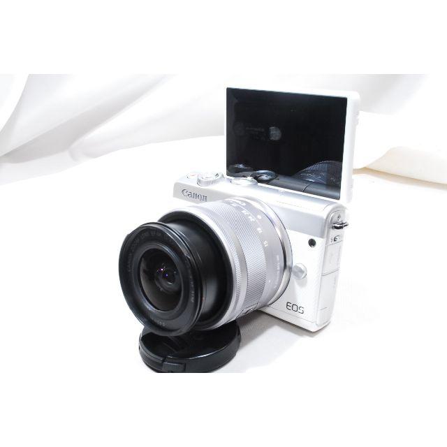 Canon - ♡自撮り＆WiFi＆大人気♡Canon EOS M100 レンズキットホワイト