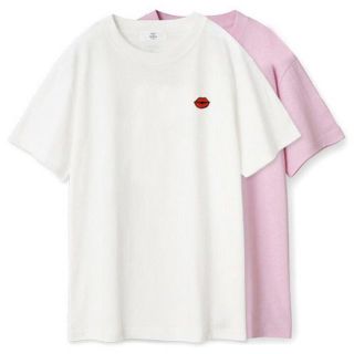 メゾンドリーファー(Maison de Reefur)の未使用 MAISON DE REEFUR リップ エンブロイダリーTシャツ(Tシャツ(半袖/袖なし))