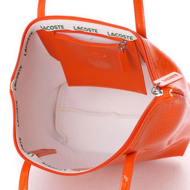 LACOSTE(ラコステ)のA4サイズOK！新品 ラコステ トートバック オレンジ LACOSTE  バッグ レディースのバッグ(トートバッグ)の商品写真