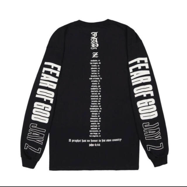 Fear of god jay z ロンT 新品 L - Tシャツ/カットソー(七分/長袖)