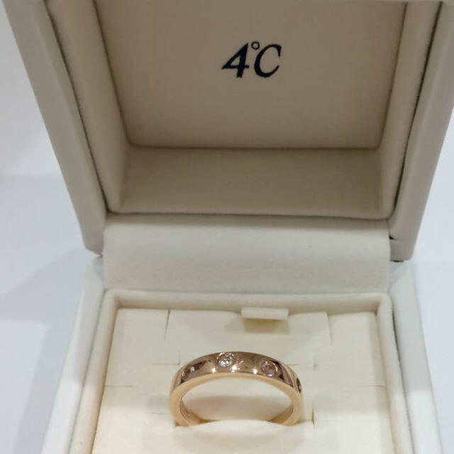 4℃(ヨンドシー)のlovegolf様専用☆ 4°C K18 ムーンストーン リング ピンクゴールド レディースのアクセサリー(リング(指輪))の商品写真
