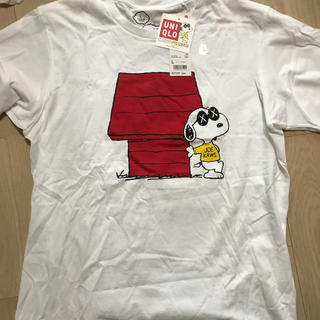 ピーナッツ(PEANUTS)のkaws × penuts × UNIQLO 白 TEE L(Tシャツ/カットソー(半袖/袖なし))