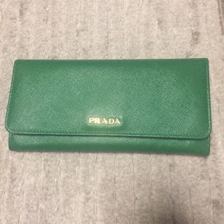 プラダ(PRADA)のwhiskey_peak様専用 プラダ サフィアーノ  グリーン長財布(財布)