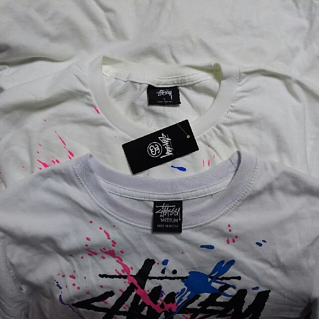 【重要】ステューシー ツアー Tシャツ WT PAINT TEE 本物と偽物 1