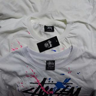 ステューシー(STUSSY)の【重要】ステューシー ツアー Tシャツ WT PAINT TEE 本物と偽物 1(Tシャツ/カットソー(半袖/袖なし))