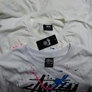 ステューシー(STUSSY)の【重要】ステューシー ツアー Tシャツ WT PAINT TEE 本物と偽物 A(Tシャツ(半袖/袖なし))