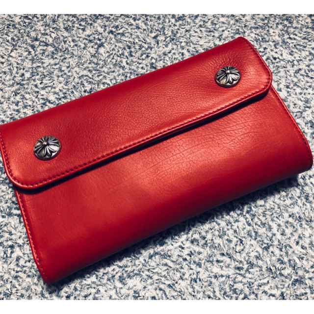 CHROME HEARTS WAVE WALLET 財布 RED