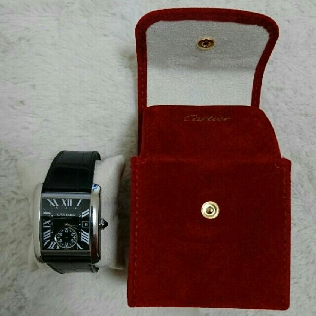 Cartier(カルティエ)のカルティエ タンクＭＣ 美品 ブラック メンズ メンズの時計(腕時計(アナログ))の商品写真