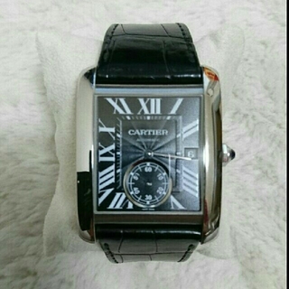 カルティエ(Cartier)のカルティエ タンクＭＣ 美品 ブラック メンズ(腕時計(アナログ))