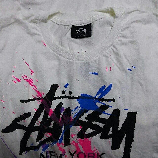 【重要】ステューシー ツアー Tシャツ WT PAINT TEE 本物と偽物 2