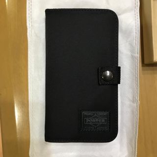 ポーター(PORTER)のポーター iphone スマホ 手帳型ケース ブラック ほぼ新品(iPhoneケース)