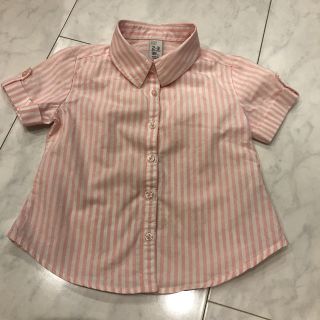 ザラキッズ(ZARA KIDS)のZara kids ストライプシャツ  サイズ98(Tシャツ/カットソー)