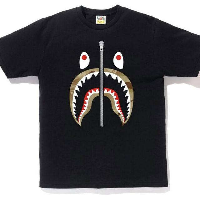 送料込みsizeXXL ABATHINGAPE CAMO shark TEE