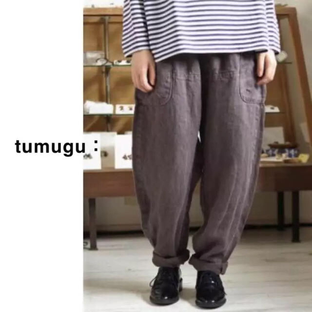 ひより様専用⑅◡̈*tumugu(ツムグ)ソリトリネンイージーパンツ ftik