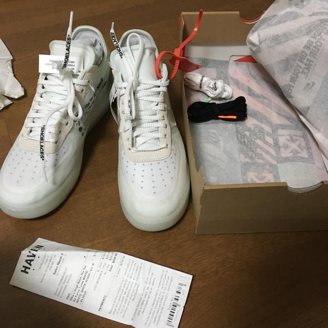 【メーカー包装済】 NIKE - 1low airforce offwhite スニーカー 【メーカー包装済】 NIKE - 1low airforce offwhite スニーカー