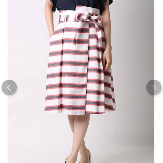 ef-de(エフデ)の新品 エフデ 定価20520円 ボーダースカート 07サイズ 大特価セール‼️ レディースのワンピース(ひざ丈ワンピース)の商品写真