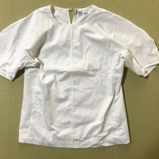 ユニクロ(UNIQLO)の(試着のみ)コットンサテンTブラウス(シャツ/ブラウス(半袖/袖なし))