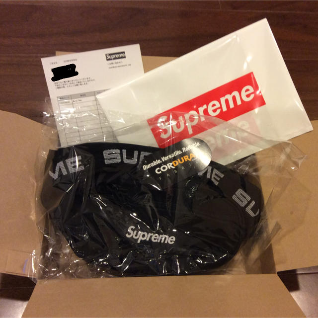 Supreme(シュプリーム)のSupreme 18as waist bag ウエストバック ブラック 新品 メンズのバッグ(ウエストポーチ)の商品写真