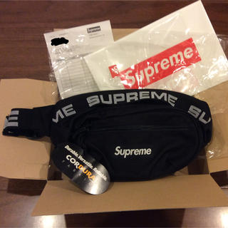 シュプリーム(Supreme)のSupreme 18as waist bag ウエストバック ブラック 新品(ウエストポーチ)