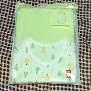 ユニクロ(UNIQLO)の【Alice様専用】2点セット☆ノースリーブ☆メッシュボディスーツ90(下着)