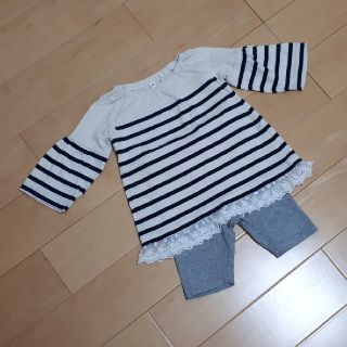 ニシマツヤ(西松屋)のsize80コーディネートset(Ｔシャツ)