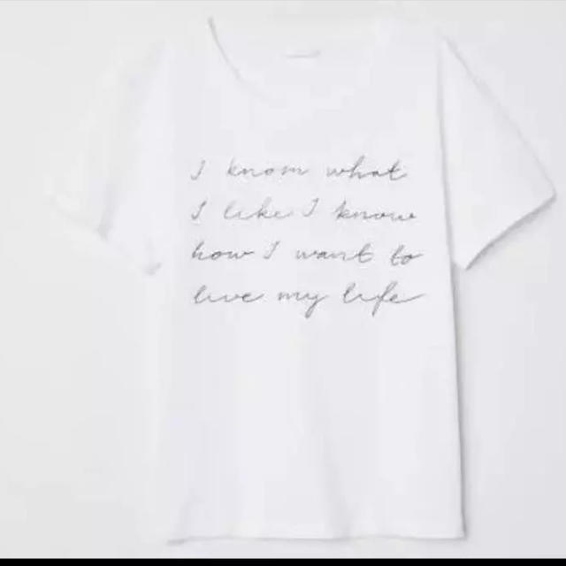 H&M(エイチアンドエム)の安室奈美恵 H&M コラボ Tシャツ XS レディースのトップス(Tシャツ(半袖/袖なし))の商品写真