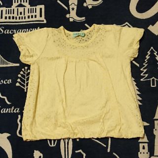 ハッカキッズ(hakka kids)の【110】ハッカの黄色のトップス(Tシャツ/カットソー)