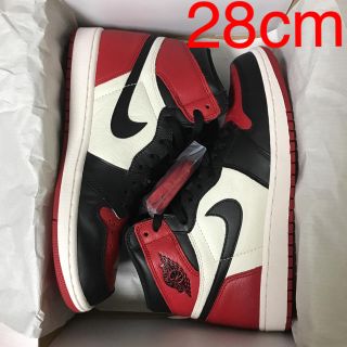 ナイキ(NIKE)のNIKE AIR JORDAN 1 RETRO HIGH OG BRED TOE(スニーカー)