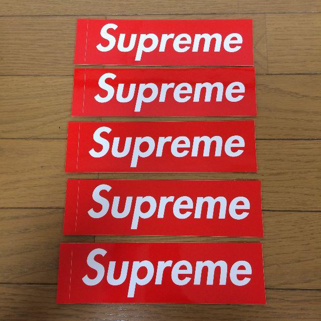 Supreme(シュプリーム)のSupreme Box-Logo ステッカー 5枚セット 自動車/バイクのバイク(ステッカー)の商品写真