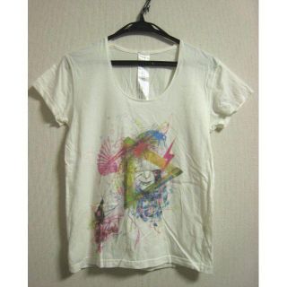 ノゾミイシグロ(NOZOMI ISHIGURO)の【未使用】 個性的 一点物 白 マカロニック macaronic S(Tシャツ(半袖/袖なし))