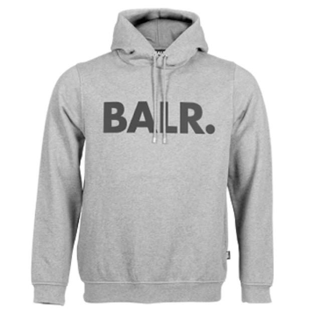 BALR. パーカー / メンズ / BRAND HOODIE GRAY メンズのトップス(パーカー)の商品写真