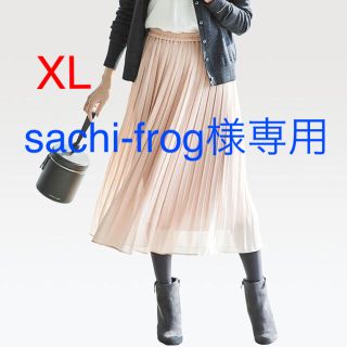 ユニクロ(UNIQLO)の【sachi-frog様専用】ユニクロ ハイウエストシフォンプリーツスカートXL(ロングスカート)