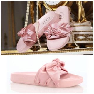 プーマ(PUMA)のPUMA×RIHANNA FENTY BOW SLIDE 22cm サテンリボン(サンダル)