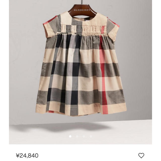 BURBERRY(バーバリー)の今季新品 バーバリーチルドレン ワンピース 3y 定価24840円 キッズ/ベビー/マタニティのキッズ服女の子用(90cm~)(ワンピース)の商品写真