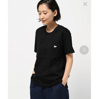 サイ(Scye)のscyeワンポイント半袖Tシャツ黒38(Tシャツ(半袖/袖なし))