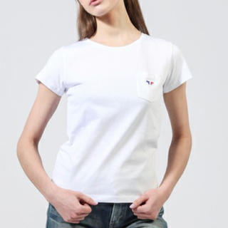 メゾンキツネ(MAISON KITSUNE')のMAISON KITSUNE トリコロールパッチTシャツ(Tシャツ(半袖/袖なし))