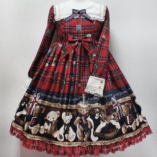 アンジェリックプリティー(Angelic Pretty)のBritish Bear(ひざ丈ワンピース)