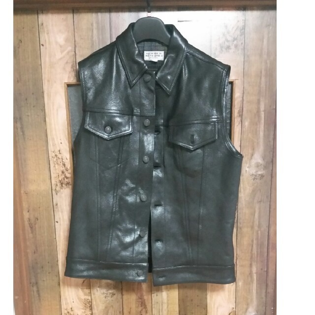 ウエストライドレザーベスト WESTRIDE DEAN 34VEST - ベスト