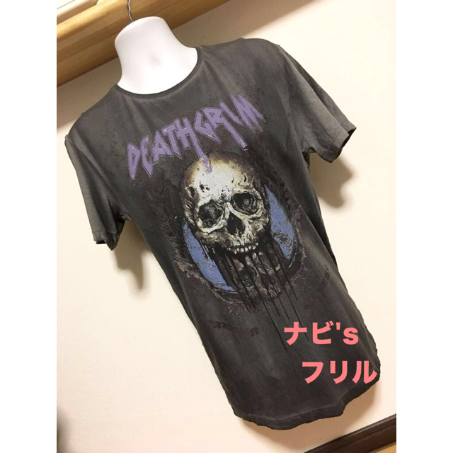 ZARA(ザラ)の新品 完売 ZARA MAN ロック Tシャツ Ｍ 40 メンズ 黒 ドクロ メンズのトップス(Tシャツ/カットソー(半袖/袖なし))の商品写真