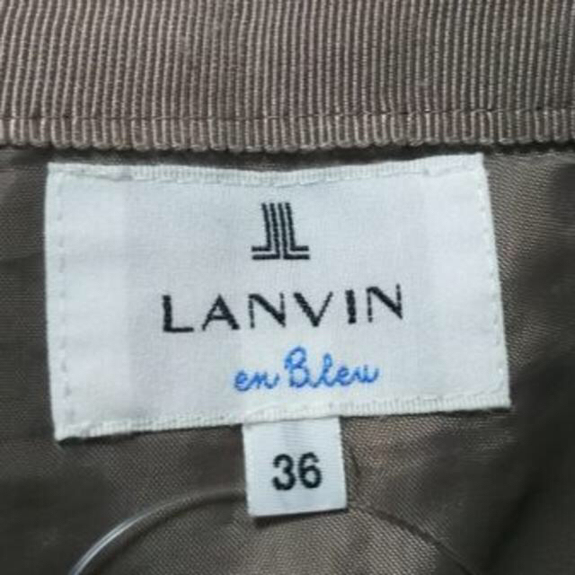 LANVIN en Bleu(ランバンオンブルー)のLANVIN en Bleu ランバンオンブルー 36 S ベージュ レディースのスカート(ひざ丈スカート)の商品写真