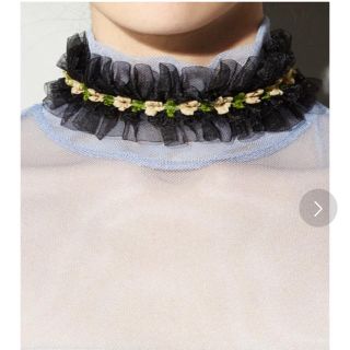 パメオポーズ(PAMEO POSE)の【超美品です】PAMEO POSE flower choker(ネックレス)