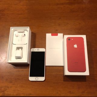 アップル(Apple)のiPhone7 product RED 128GB(スマートフォン本体)