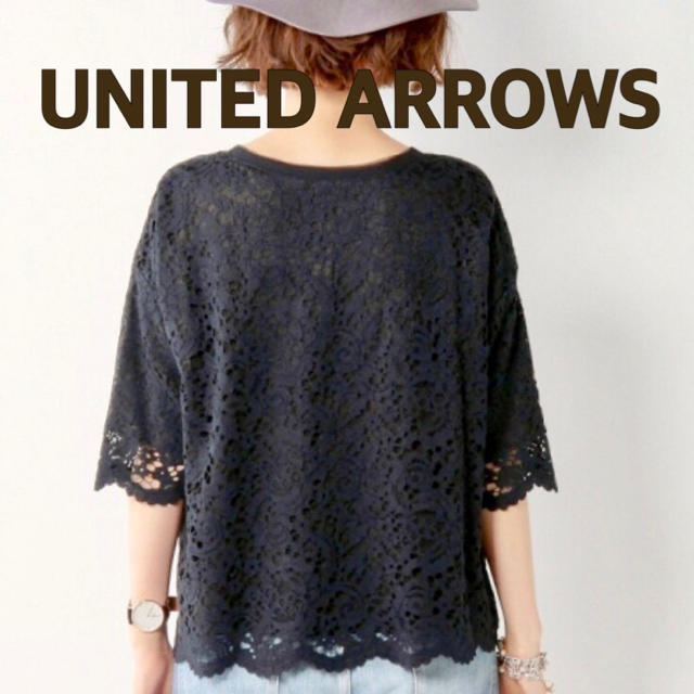 UNITED ARROWS(ユナイテッドアローズ)のunited arrows レースプルオーバー レディースのトップス(カットソー(長袖/七分))の商品写真
