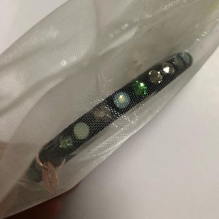 スワロフスキー(SWAROVSKI)のアニーロ ♡グリーン 新品(ブレスレット/バングル)