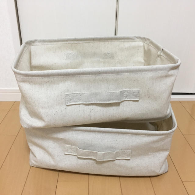 MUJI (無印良品)(ムジルシリョウヒン)の無印良品 ソフトボックス ポリエステル綿麻混 長方形・小 インテリア/住まい/日用品の収納家具(ケース/ボックス)の商品写真