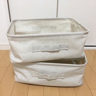 ムジルシリョウヒン(MUJI (無印良品))の無印良品 ソフトボックス ポリエステル綿麻混 長方形・小(ケース/ボックス)